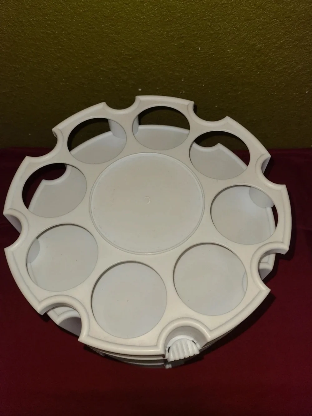 Gerber White 3-Tier Rotating Makeup Organizer